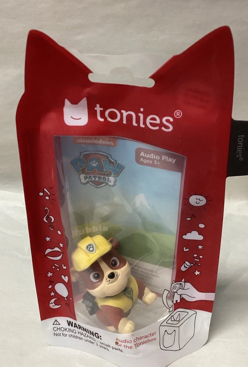 Tonies Character Nickelodeon Paw Patrol Rubble Figure Tonie box Audiobook NEW