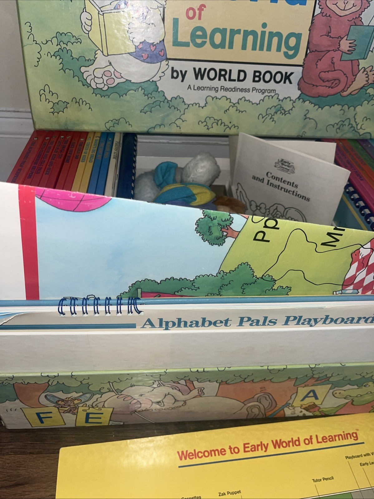 Homeschool Early World Of Learning Book Preschool Program Box Set. Please Read