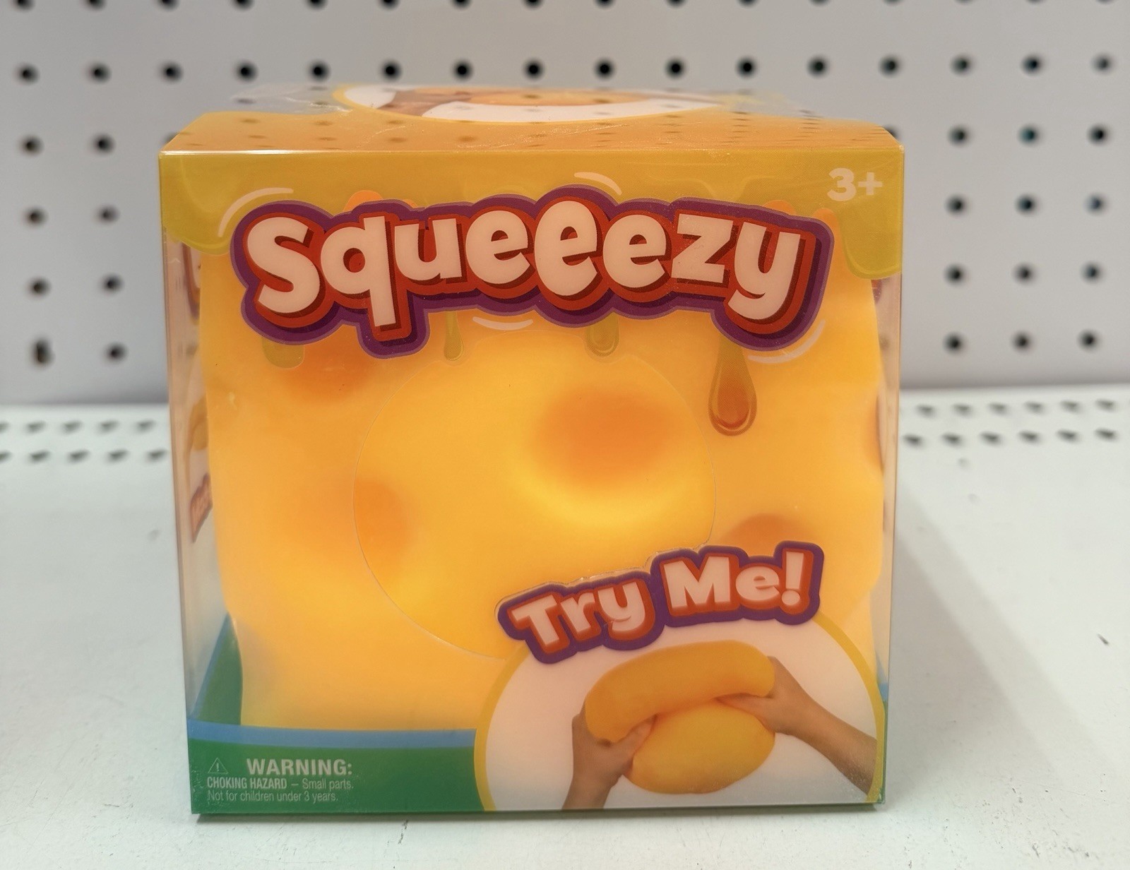 Sunny Days Jumbo Squeezy Cheese Yellow Squishy Toy Stress Relief Sensory Fun