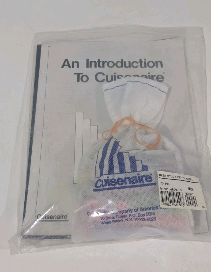Plastic Cuisenaire Rods Math Manipulatives Homeschool Learning With Booklets