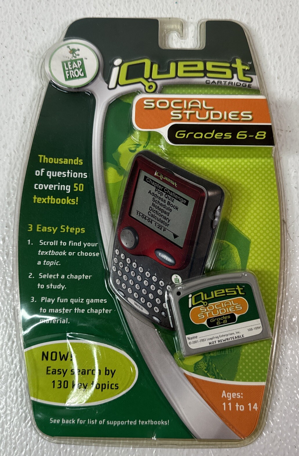 iQuest Social Studies Cartridges A & B Grades 6-8 | New Sealed