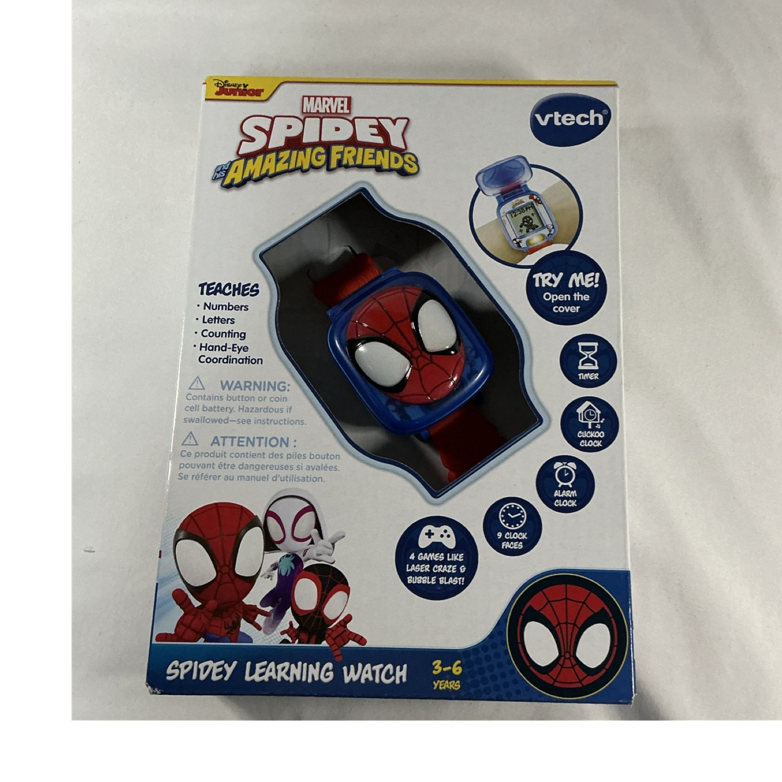 VTech Spidey and His Amazing Friends Spidey Learning Watch 80-554300