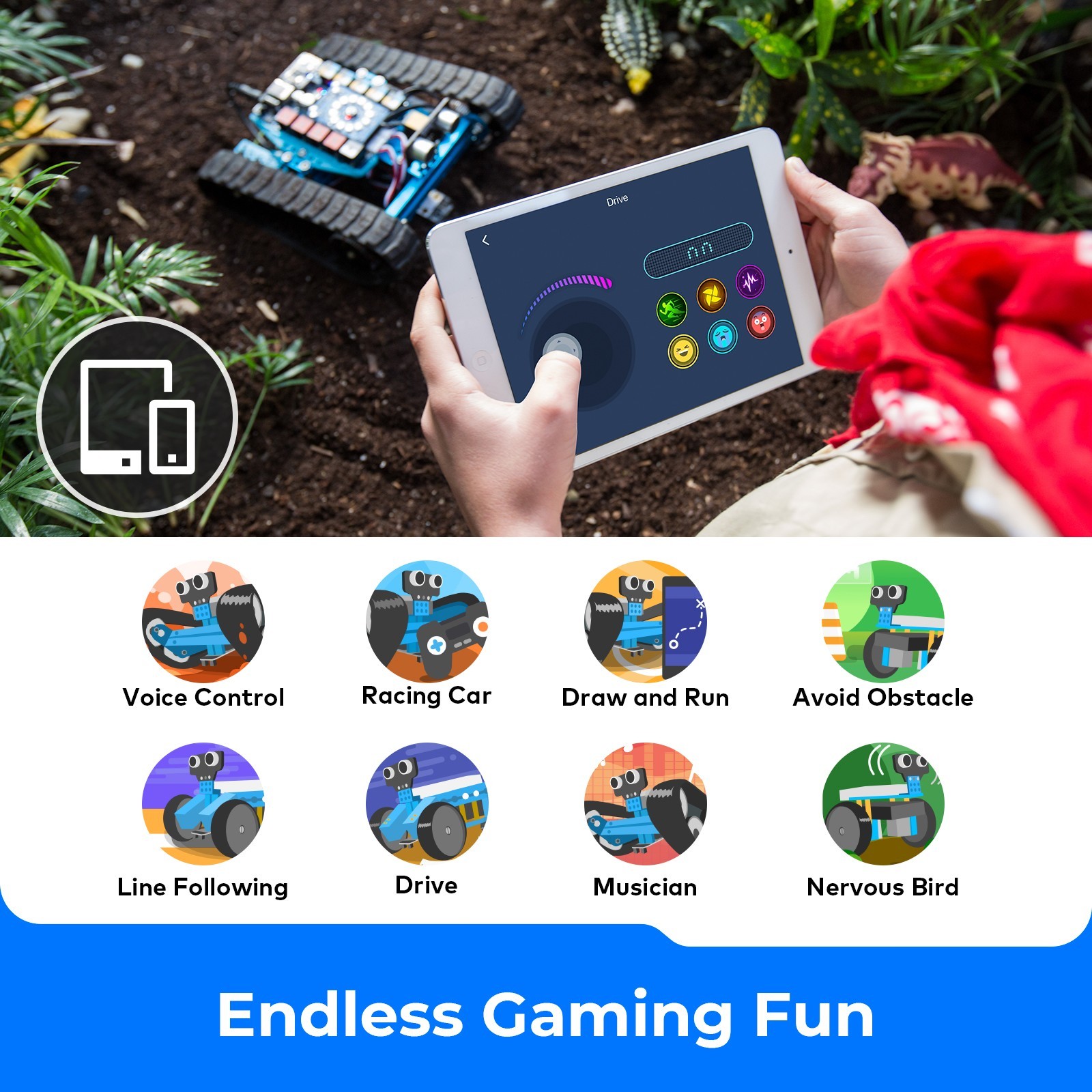 Makeblock mBot Ranger 3-in-1 Educational Robot Kit, Learn Coding with Scratch