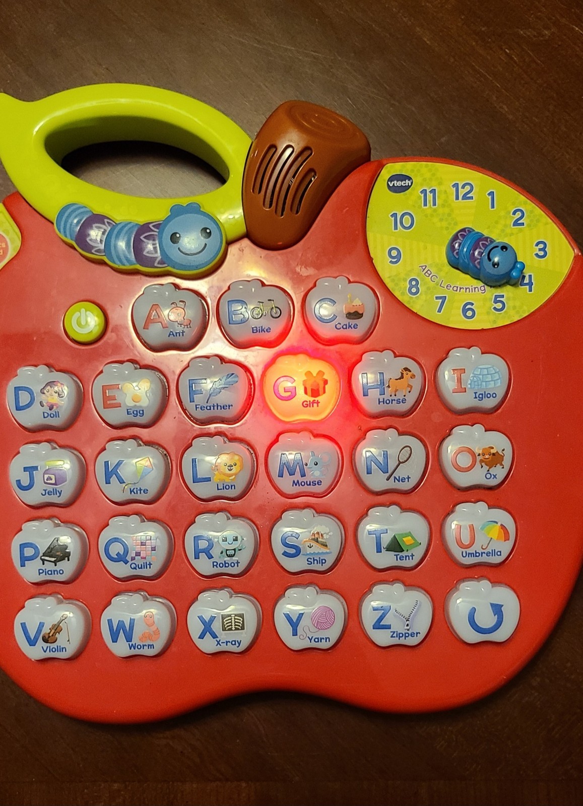 VTECH Alphabet Apple Talking Learning Toy Working