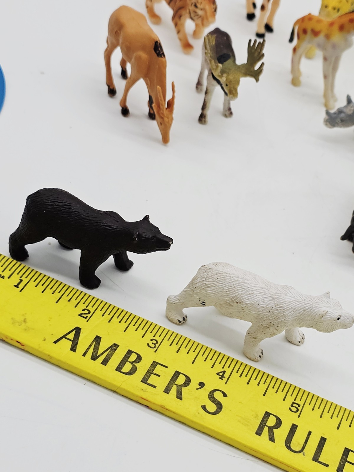 Large Lot of 36 Small 2″ Jungle Wild Farm Animals Plastic Toy Figures Pretend