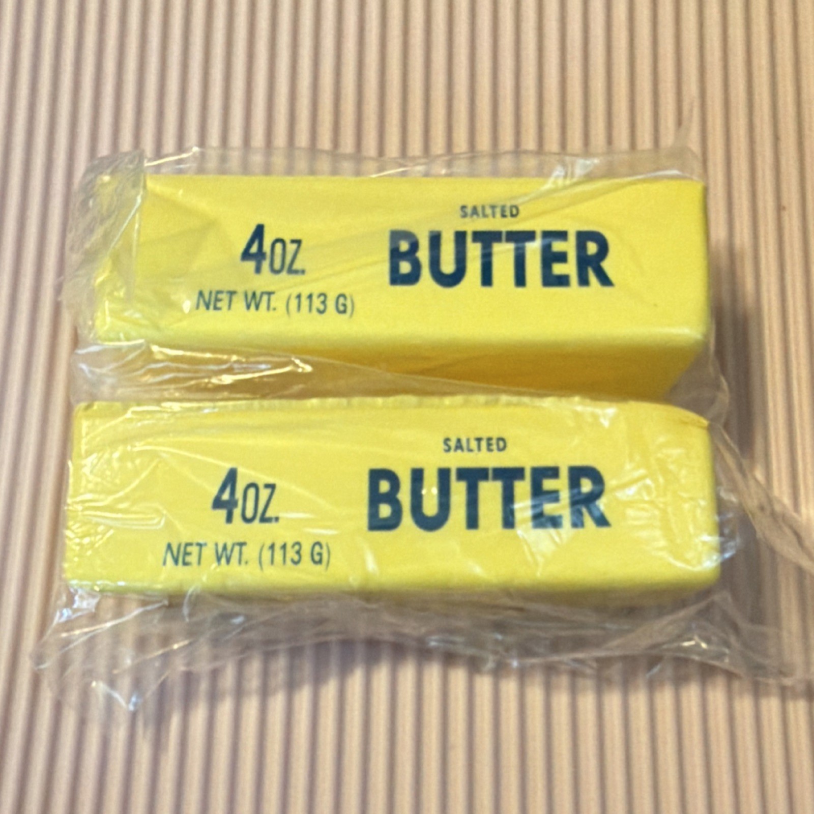 Squeezable Stress Reliever Butter Sticks Set of 2 4oz Novelty Sensory Toy!￼
