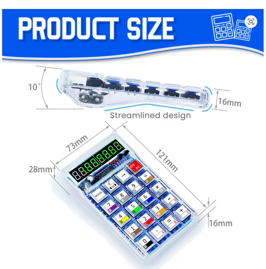 DIY Soldering Calculator Kit – Learn Electronics & Build Your Own Functional Cal