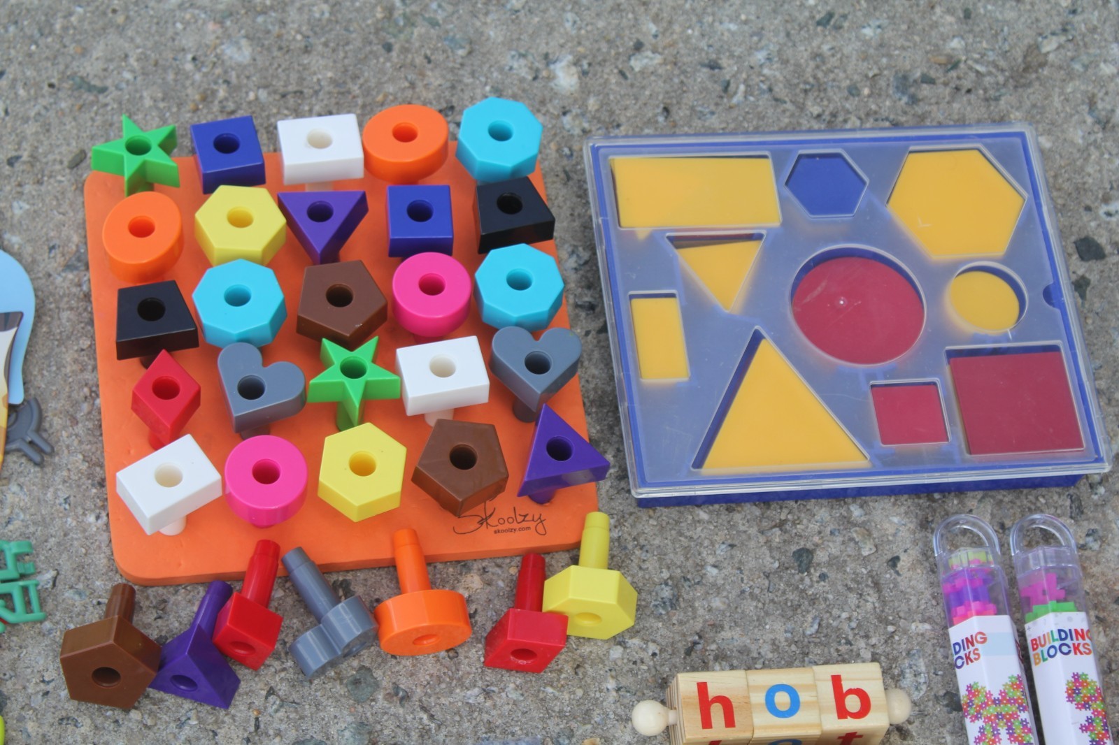 HUGE LOT Sensory Manipulative Wood Counting Toddler Homeschool Learning Tools
