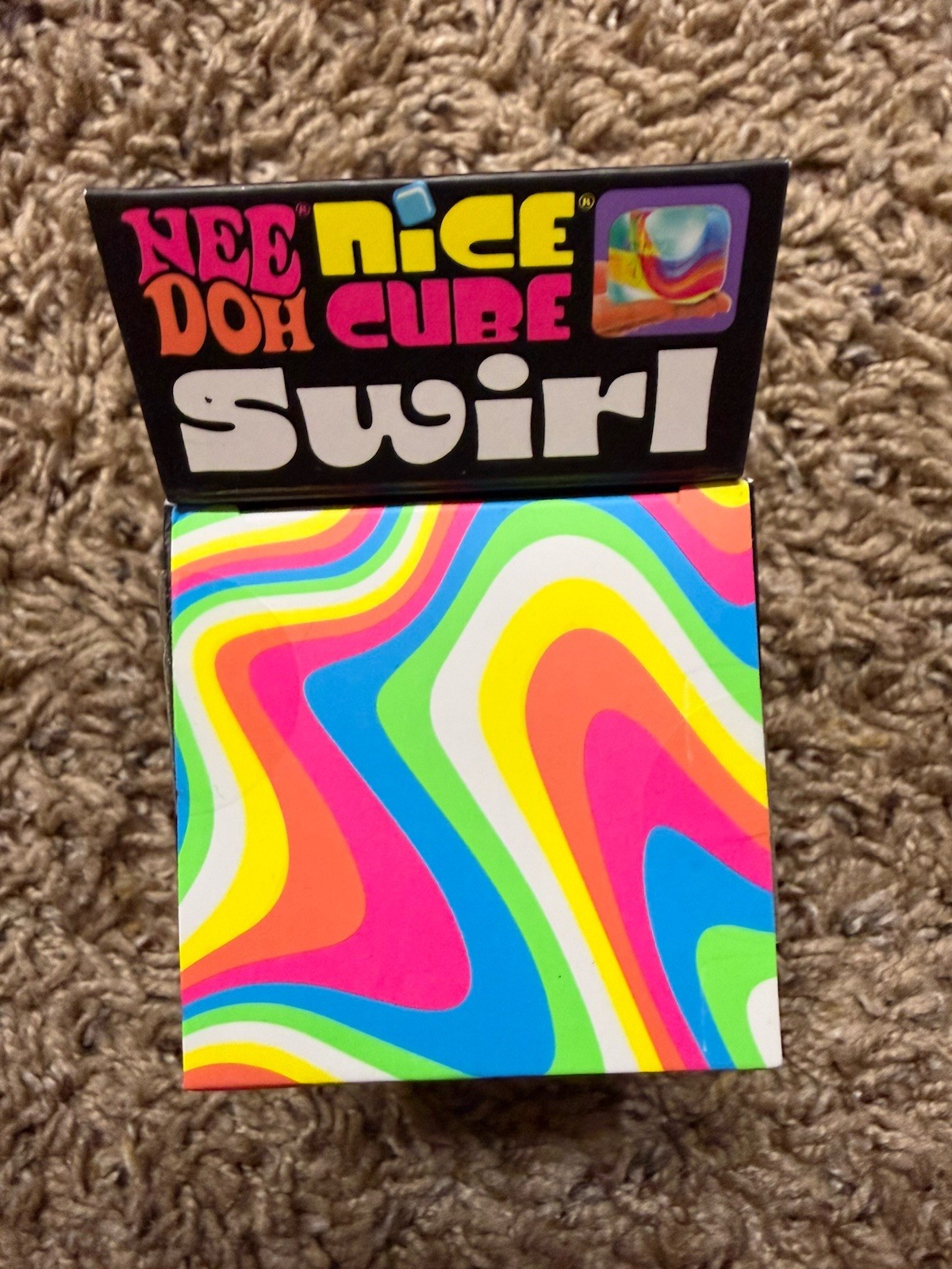 Schylling – NeeDoh Nice Cube Swirl 🔥Viral🔥 Sensory Squish Toy