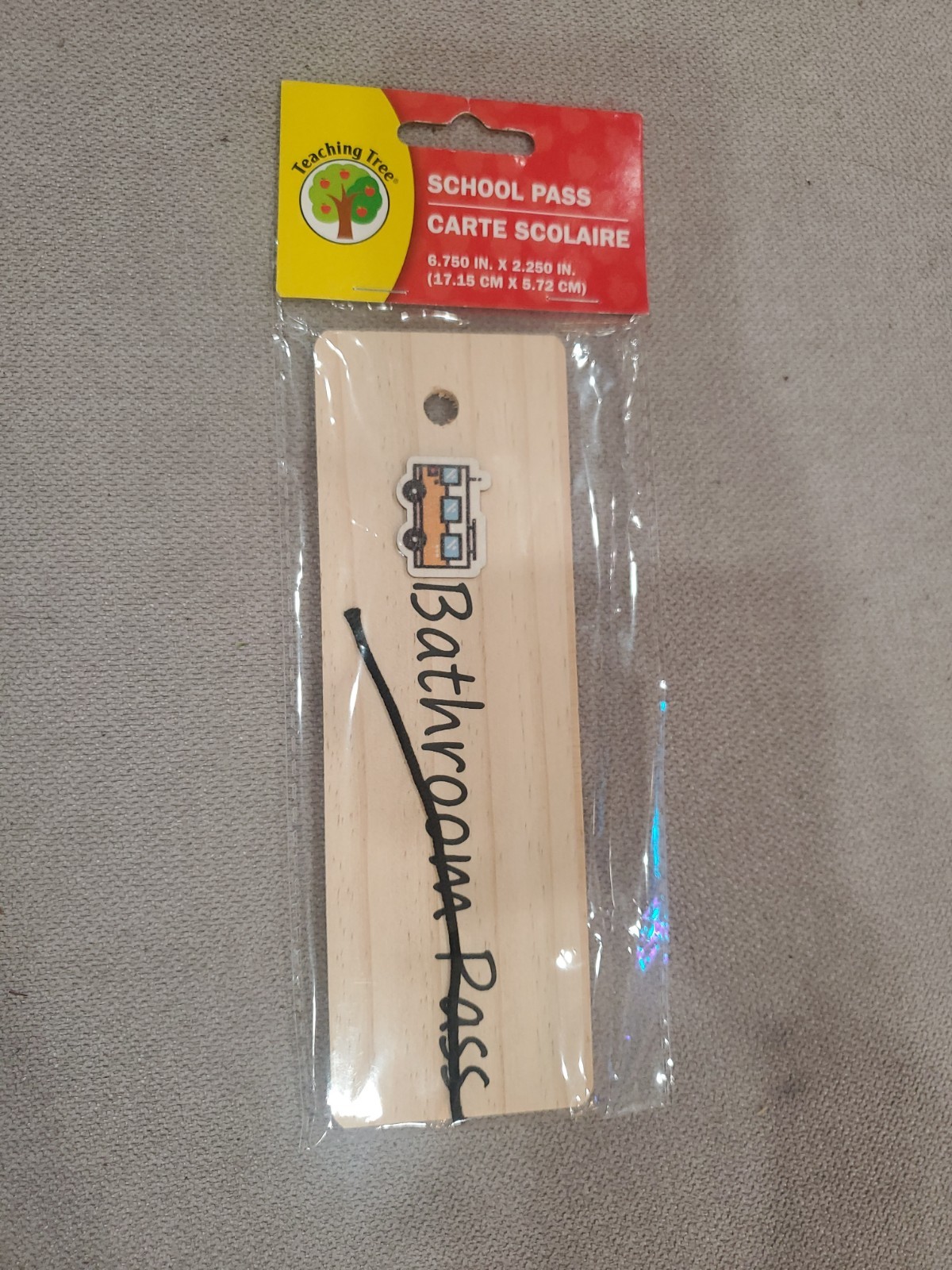 Teaching Tree School Bathroom Pass Education Creative 6.7 In Back To School