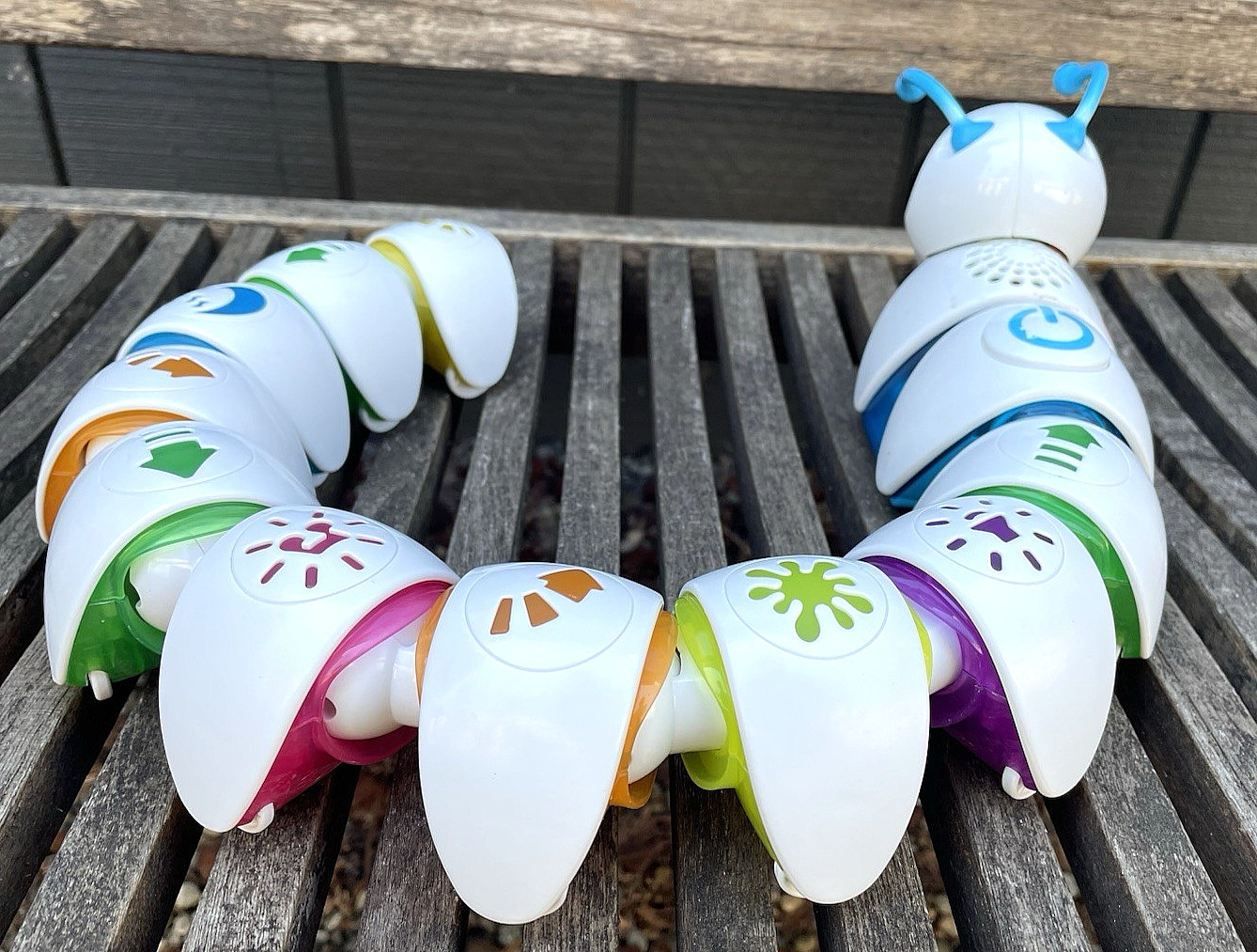 Fisher Price Think & Learn Code-A-Pillar Caterpillar Toy w/ 10 Segments WORKS