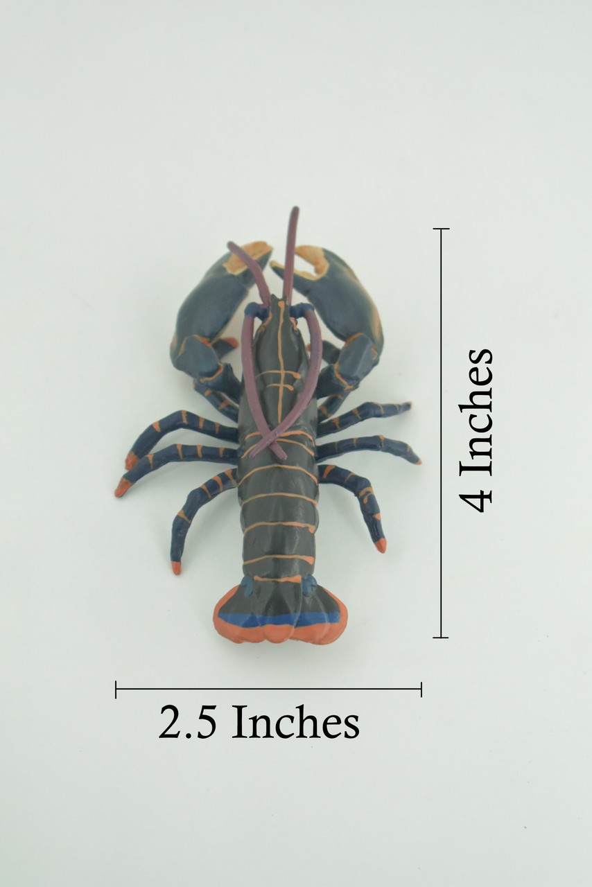 Boston Lobster Toy Museum Quality Rubber Hand Painted Gift, 4 Inches CH1002BB218