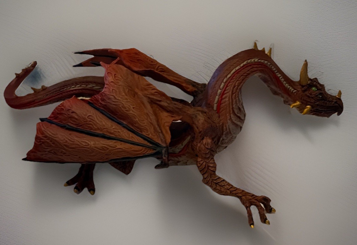 Red Mountain Dragon Action Figure Fantasy, 2008 Safari Ltd.