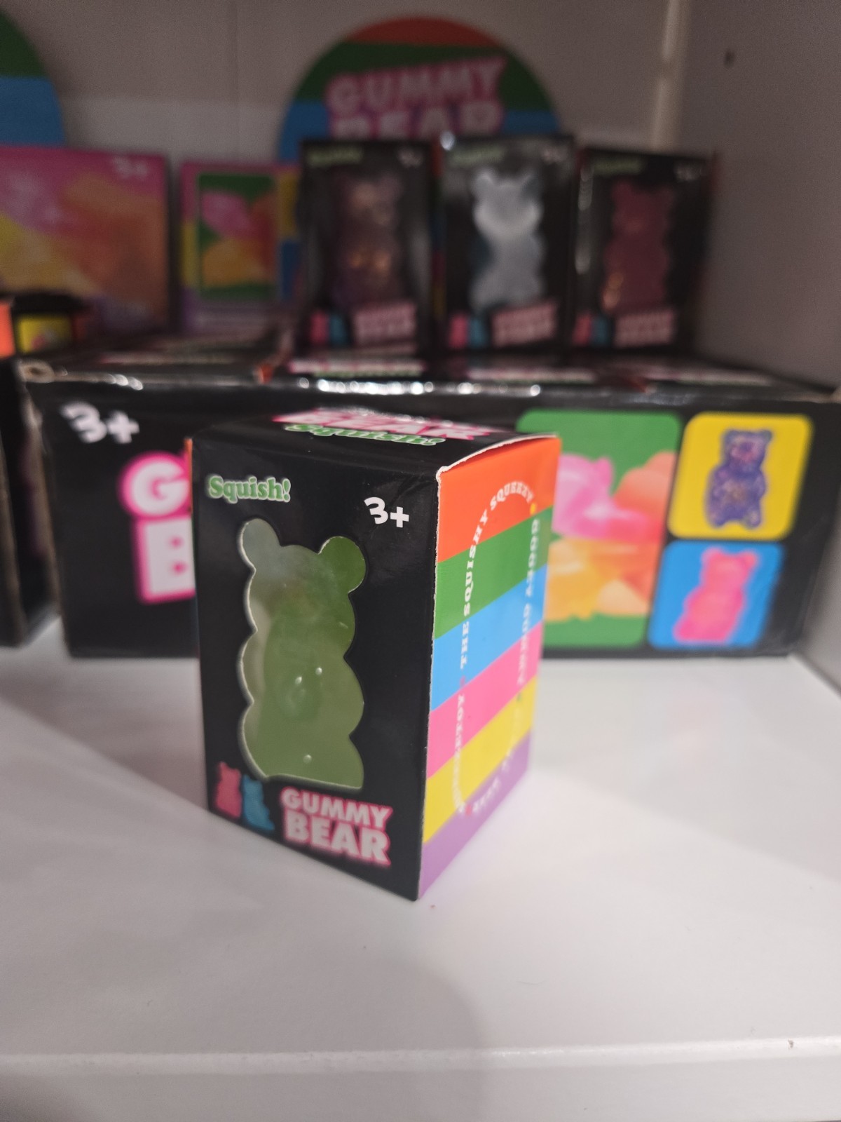 Gummy Bear Squish Squeeze Tactile Toy, Multicolor, Ages 3+, 3-4 Years