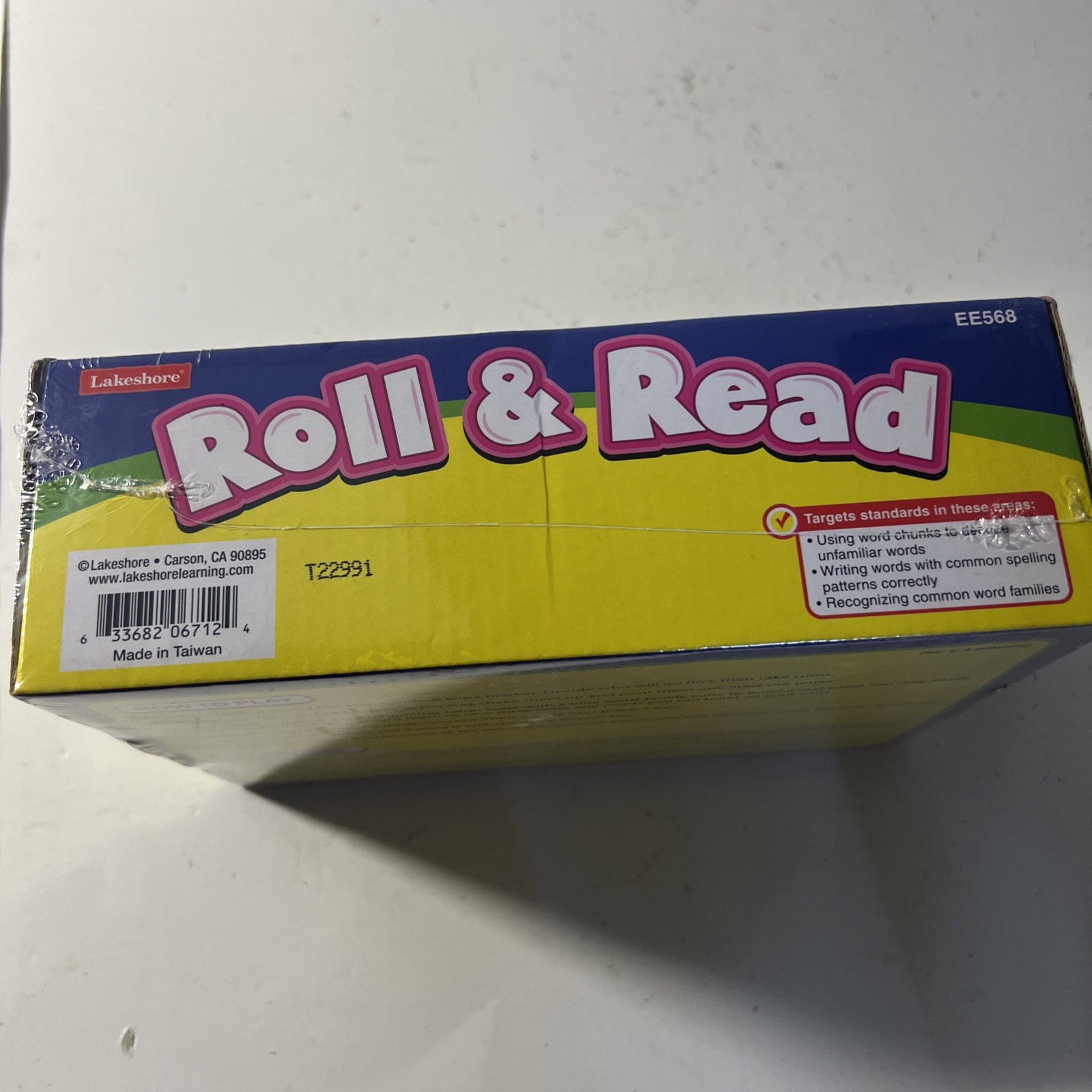 Lakeshore Roll & Read Word Family Game (EE568) Ages 6 And Up, 1-4 Player