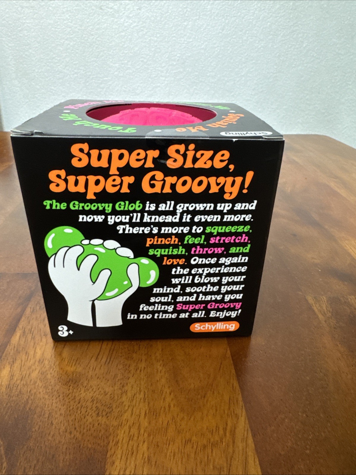 Needoh Super Groovy Glob Giant Stress Ball Pink, Brand New, Never Used.