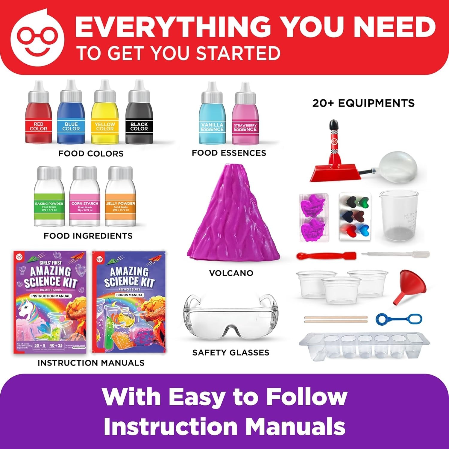 Doctor Jupiter First Amazing Science Kit Kids Ages 4+ STEM Toy 100+ Experiments