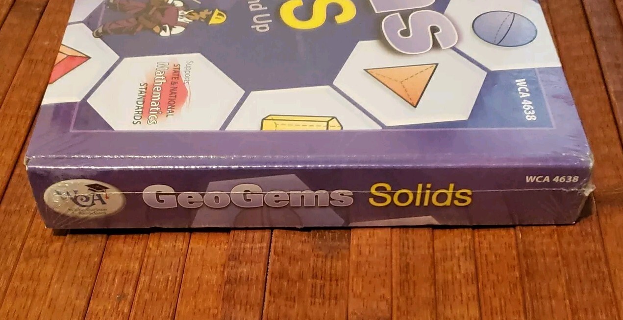 WCA Geogems Solids Math Board Game Learning Educational Grades 4 And Up Geometry