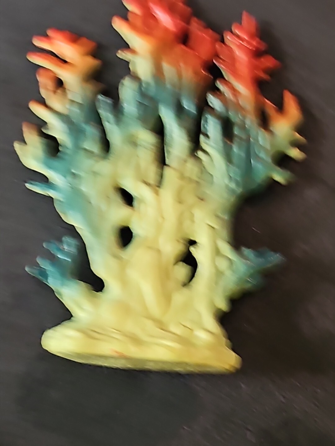 Unbranded Rubber Sea Life Plant Figure- Made In Berlin- 2.5 Inches W, 3.5 In T
