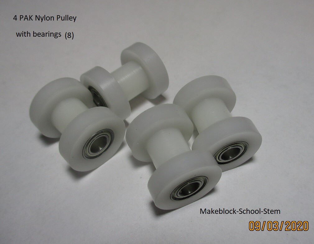 4 PAK Makeblock Nylon Pulley With Bearings * Open Source