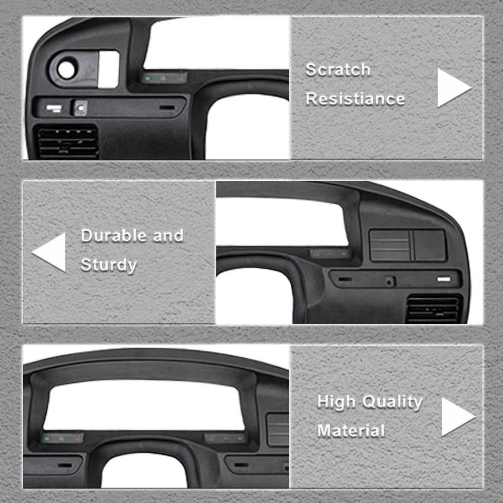 PIT66 Dash Panel Bezel Cover, Compatible with 1992-1997 Ford F150 F250 F350 Dash