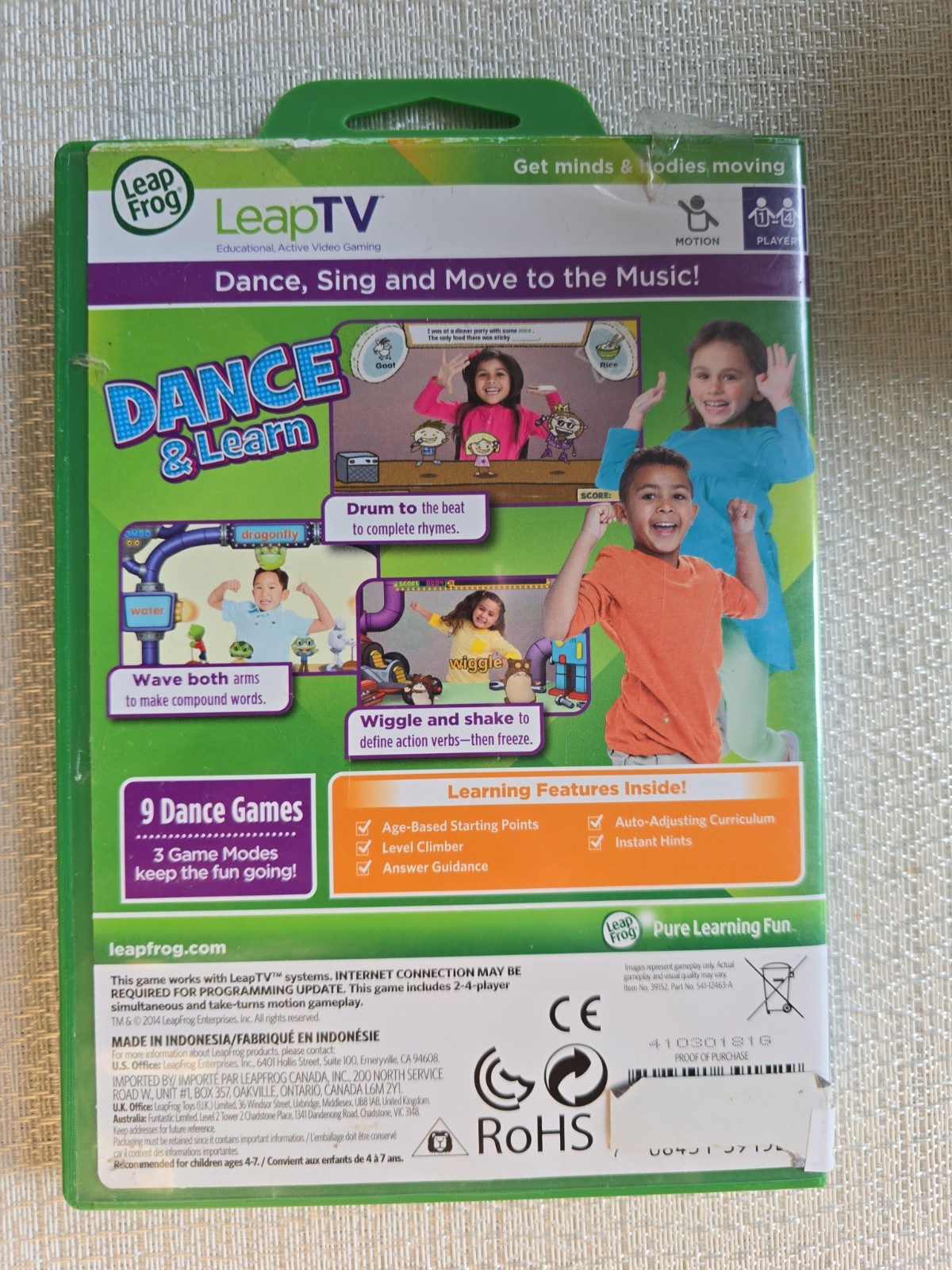 LeapFrog LeapTV Dance and Learn Educational
