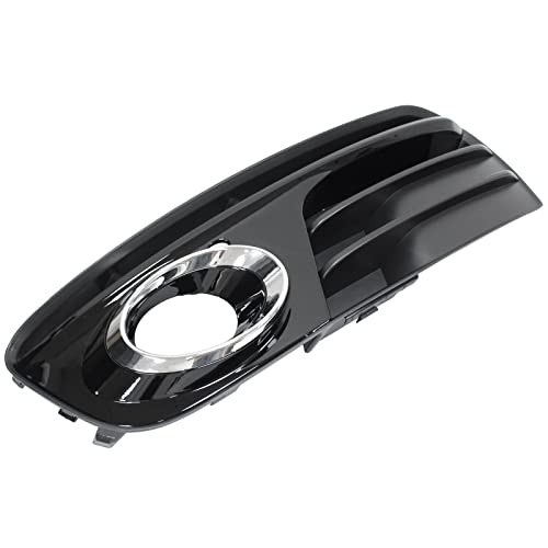 NewYall Pair Glossy Black ABS Front Bumper Lower Fog Light Cover Grill Grilles I
