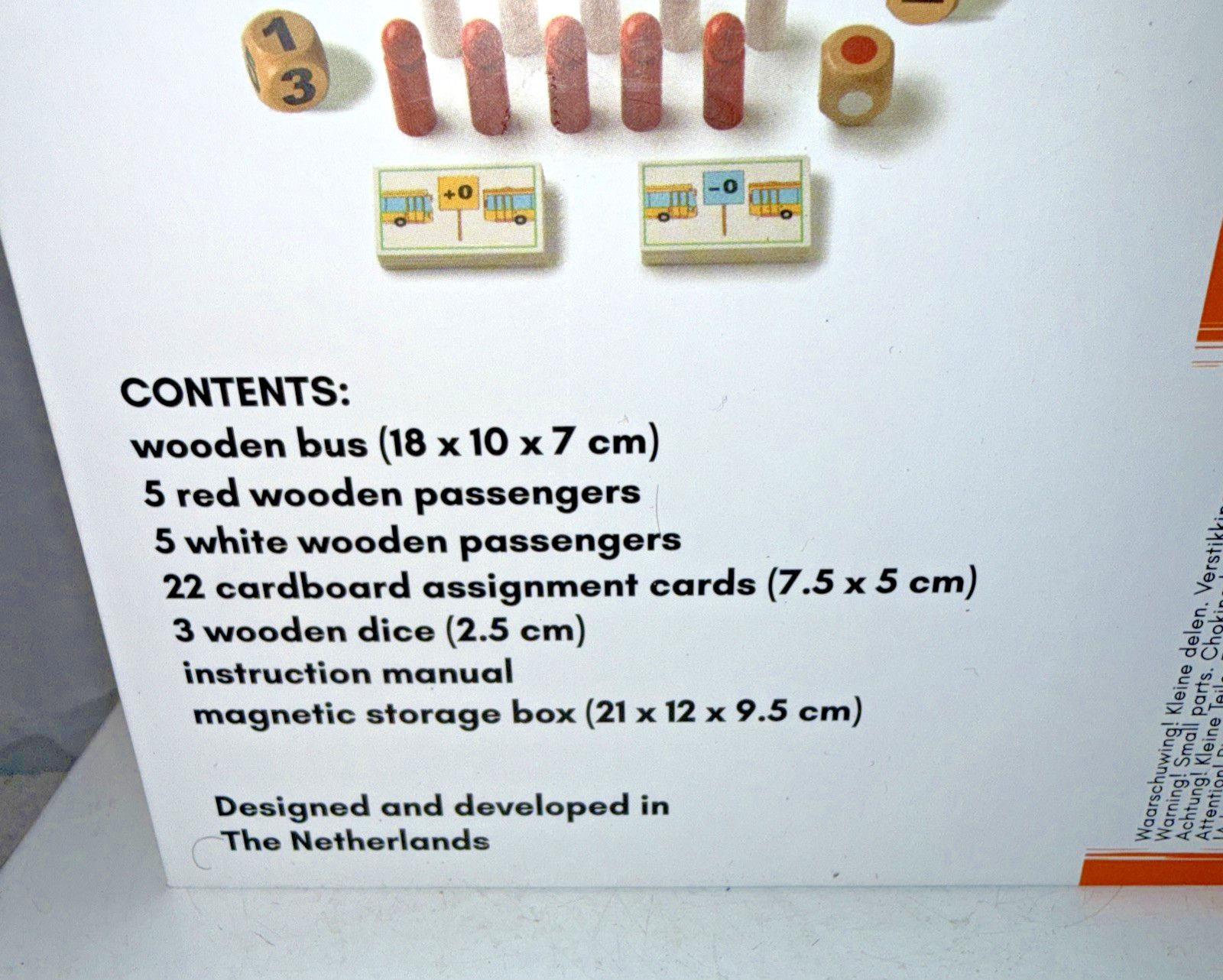 Toys for Life MATHEMATIC BUS I learn to count up to 10 wood Dutch modern design