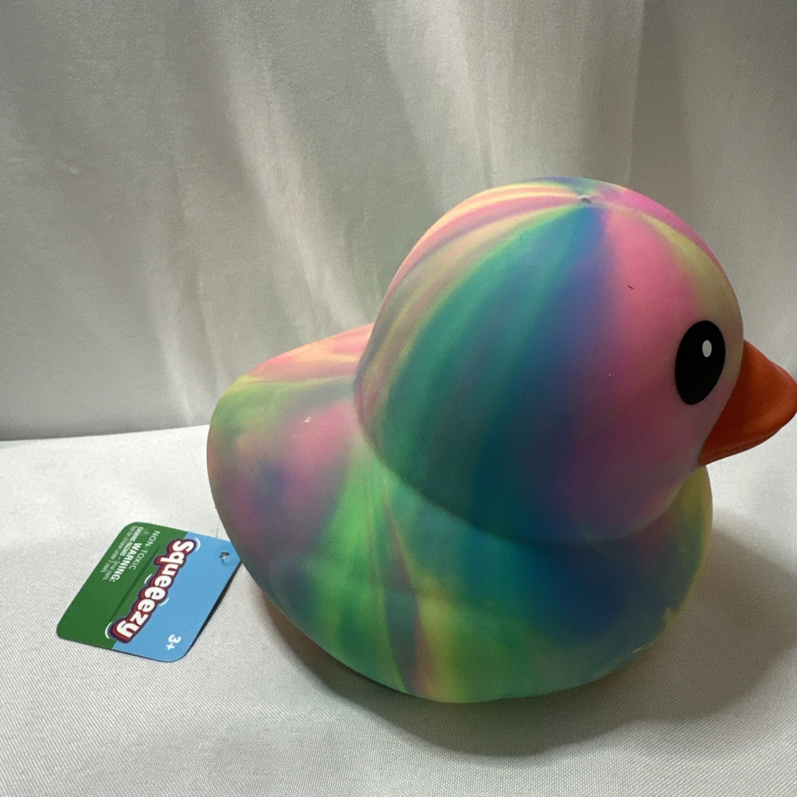 Squeezy Toy Mendous Tie Dye Rubber Duck – Sensory Fidget Toy – Multicolor