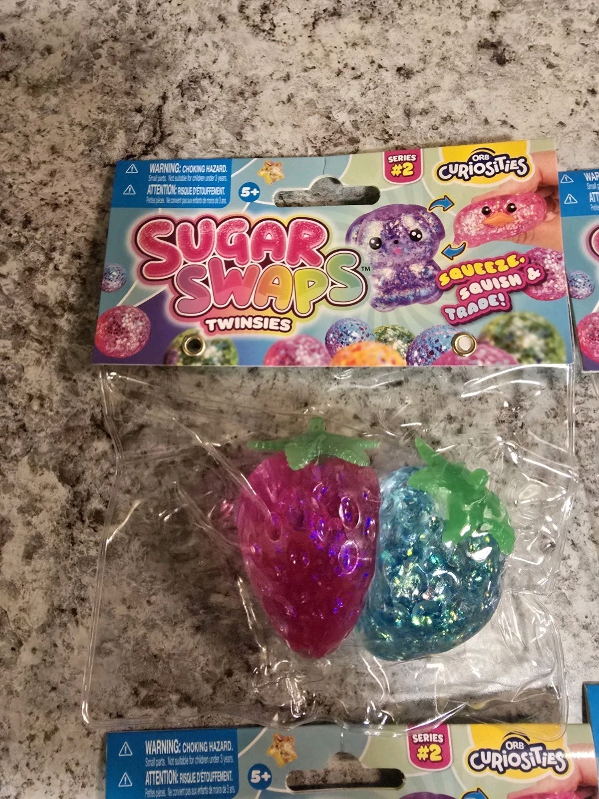 ORB Sugar Swaps Twinsies Lot Of 4. 2- Stawberrys, 1- Ice Cream And 1- Popsicle!