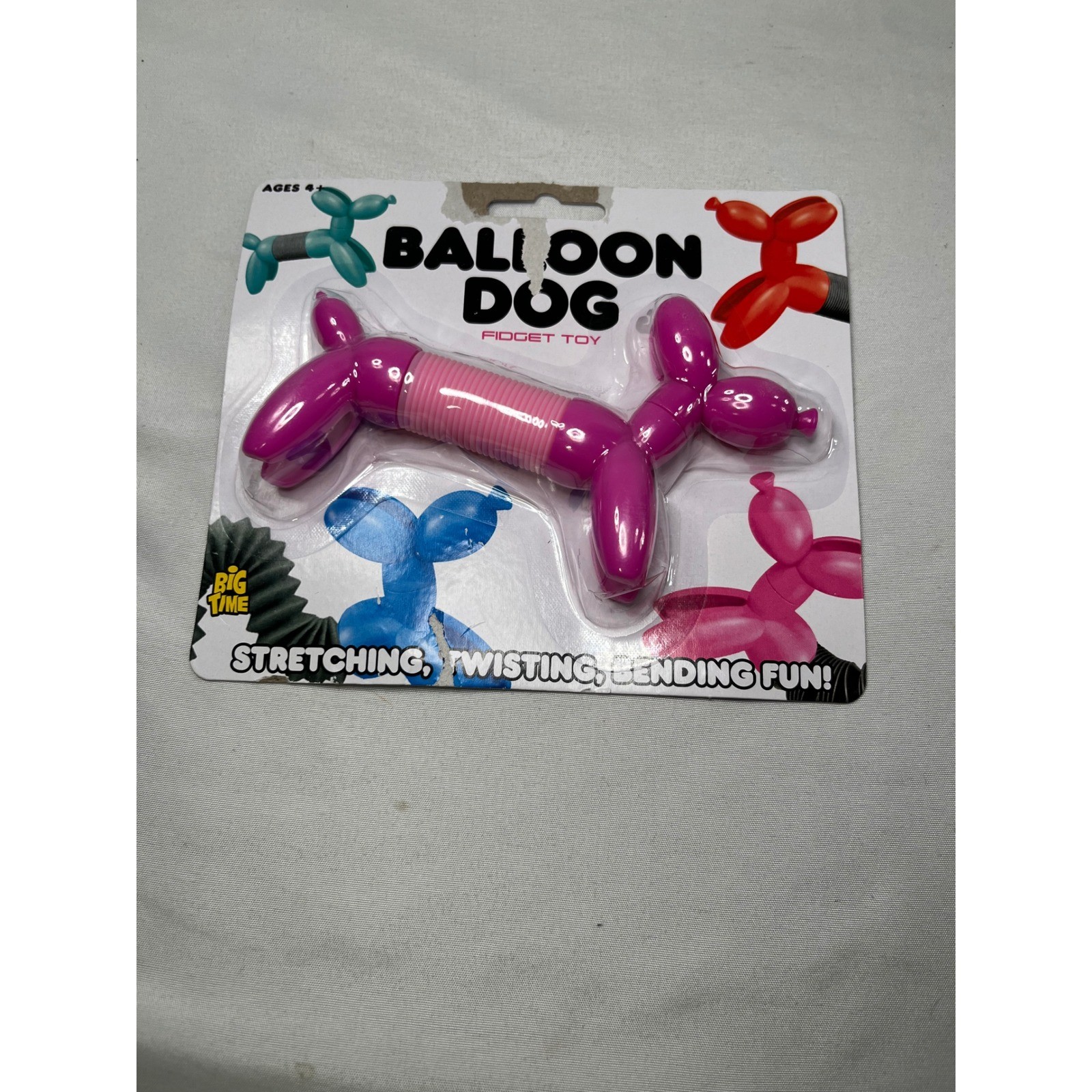 Big Time Toys Balloon Dog Fidget Toy Set of 3 Stretching Twisting Bending Fun