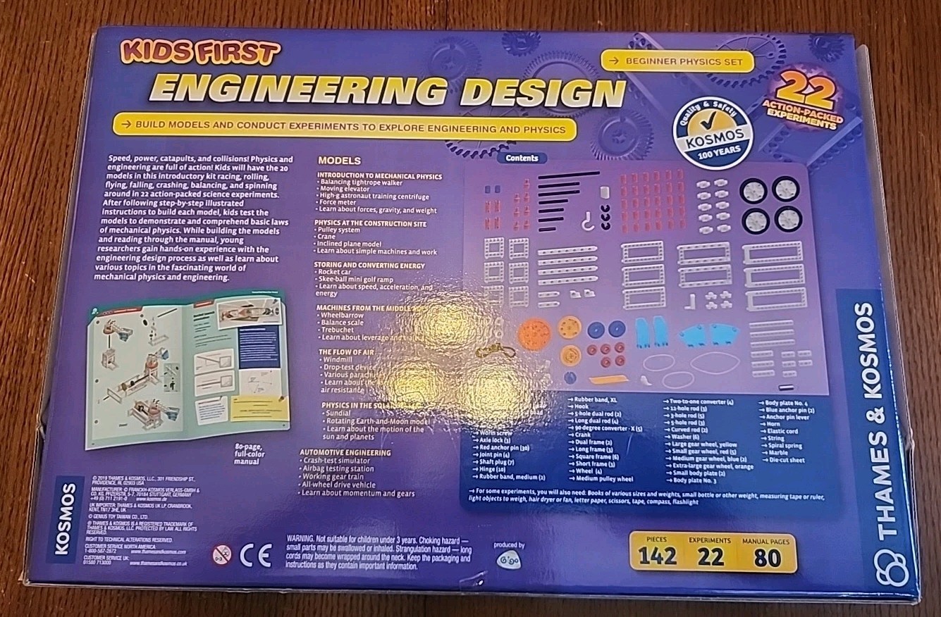 Thames & Kosmos Kids First Engineering Design 628318 Stem Experiment Kit – NEW