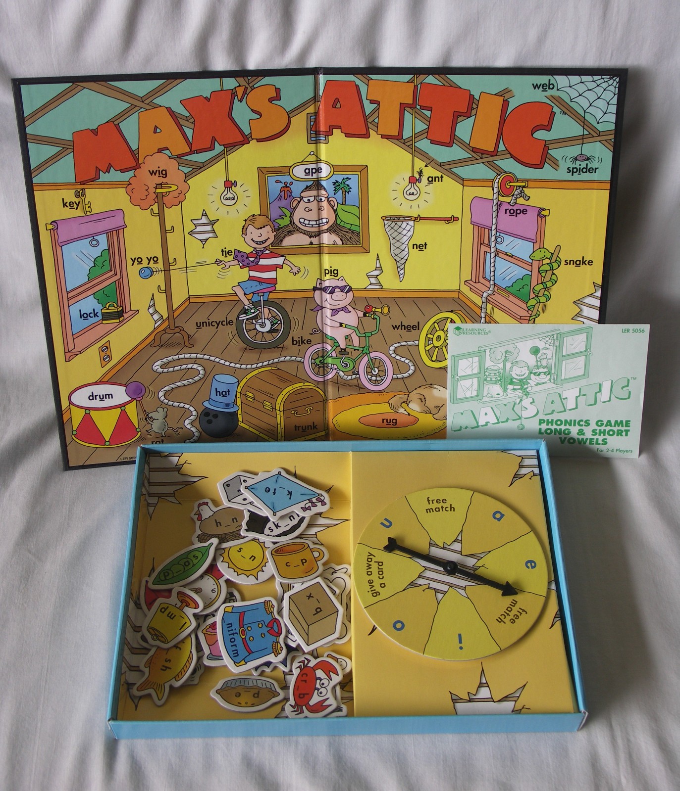 Max’s Attic Phonics Game Long & Short Vowels Learning Resources Complete