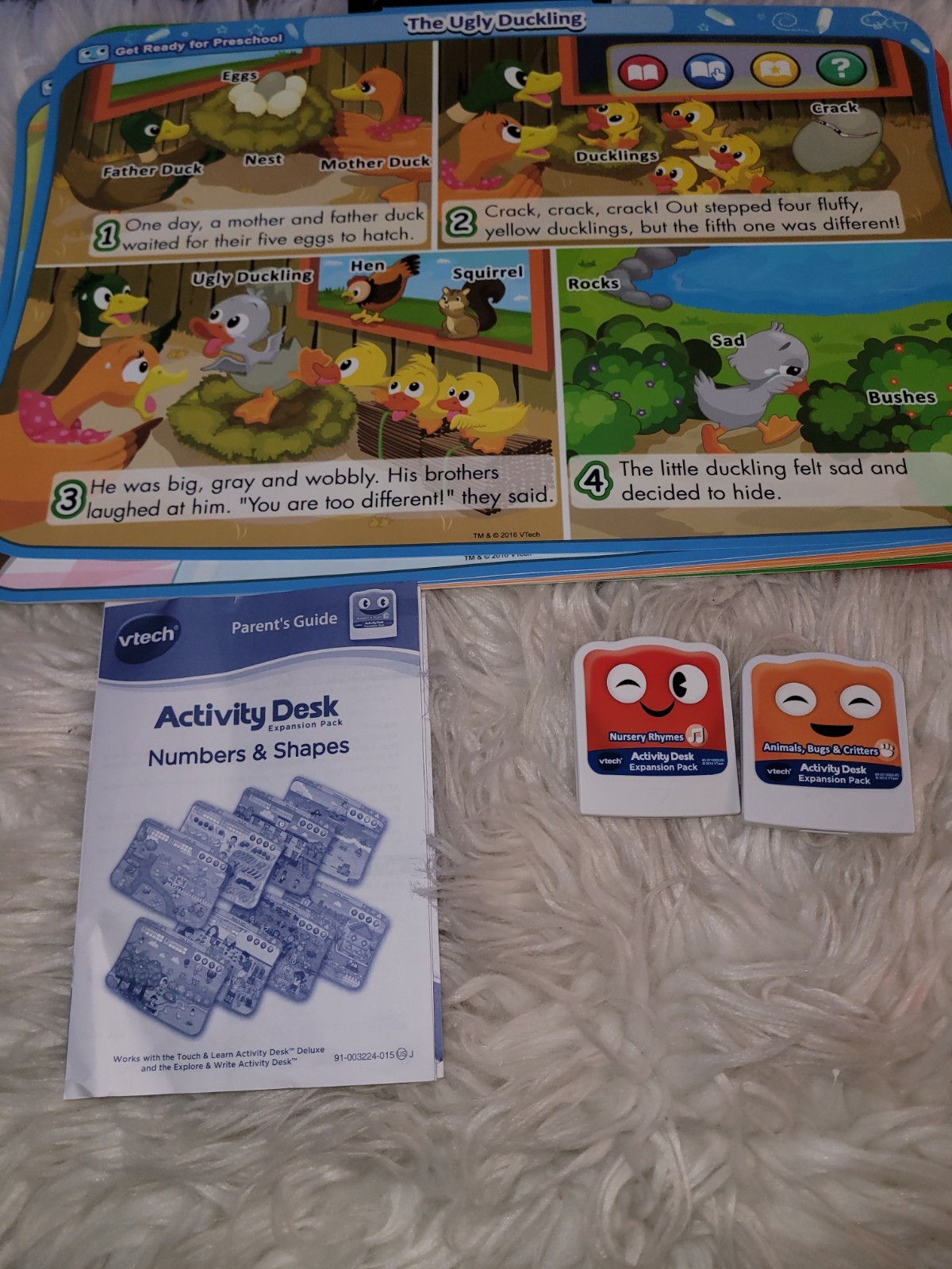 VTech Touch & Learn Activity Desk Expansion Bundle “Missing 1 Page & 2 Exp Pack