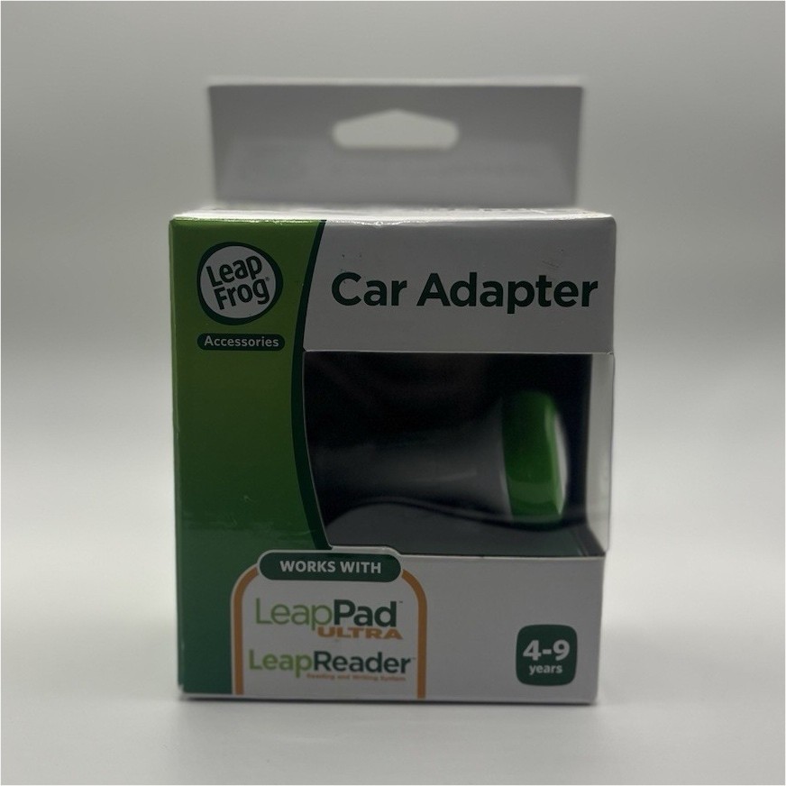 LeapFrog Car Adapter for LeapPad Ultra and LeapReader, Ages 4-7 & 8-11 Years