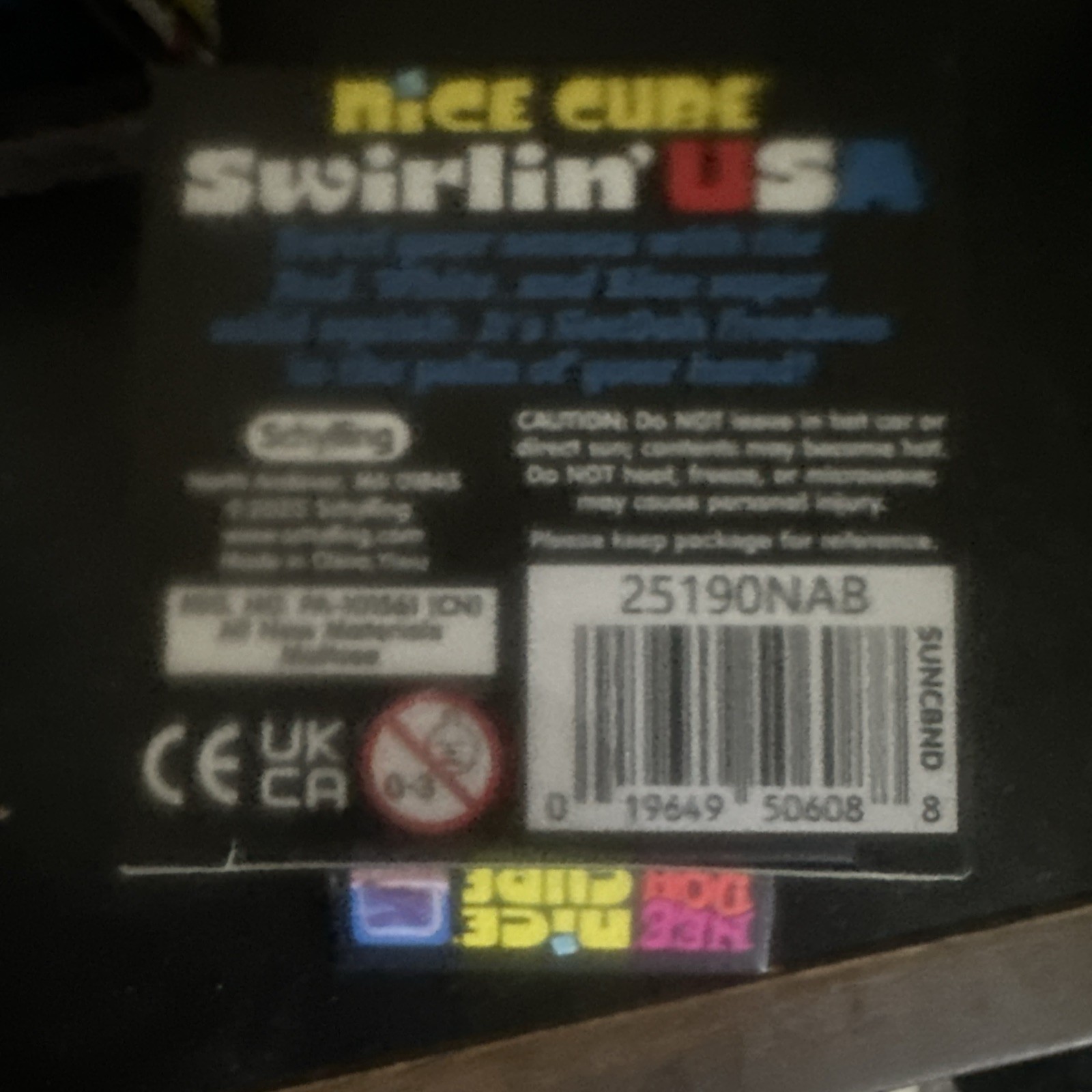 NEEDOH Nice Cube Swirlin’ USA Super Solid Squish New in Box