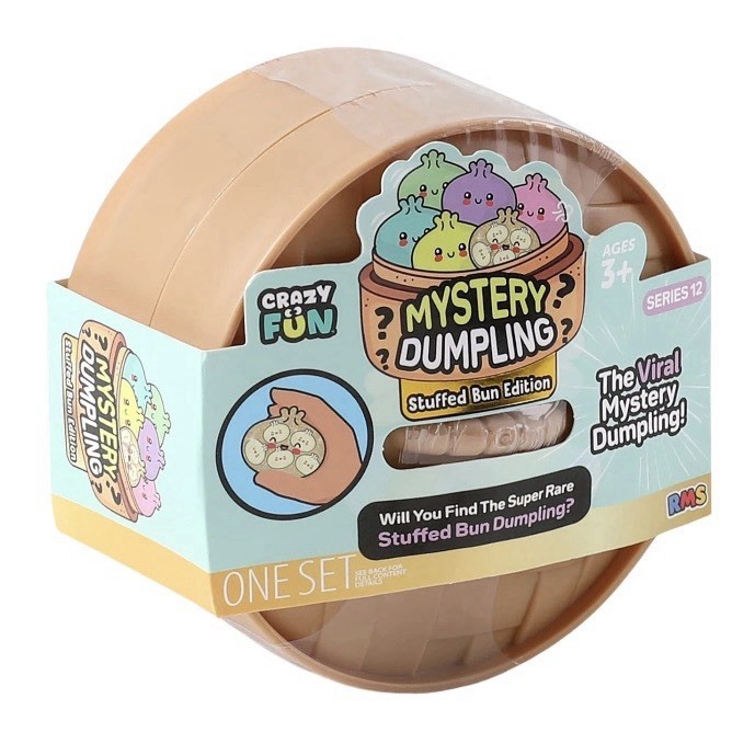 RMS Crazy Fun Original Mystery Dumpling, Stuffed Bun Edition, New Sealed Squishy