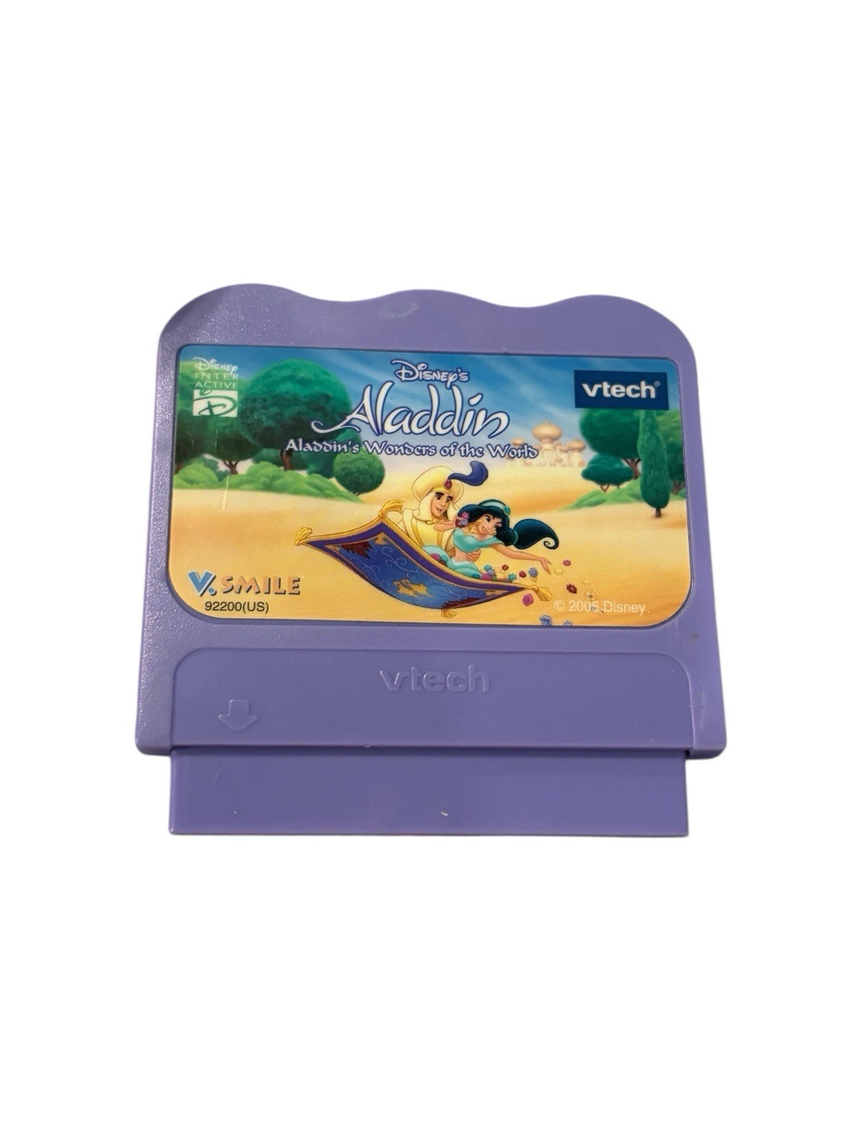 2005 Vtech V.smile Disney Aladdin Wonders Of The Words Game Cartridge