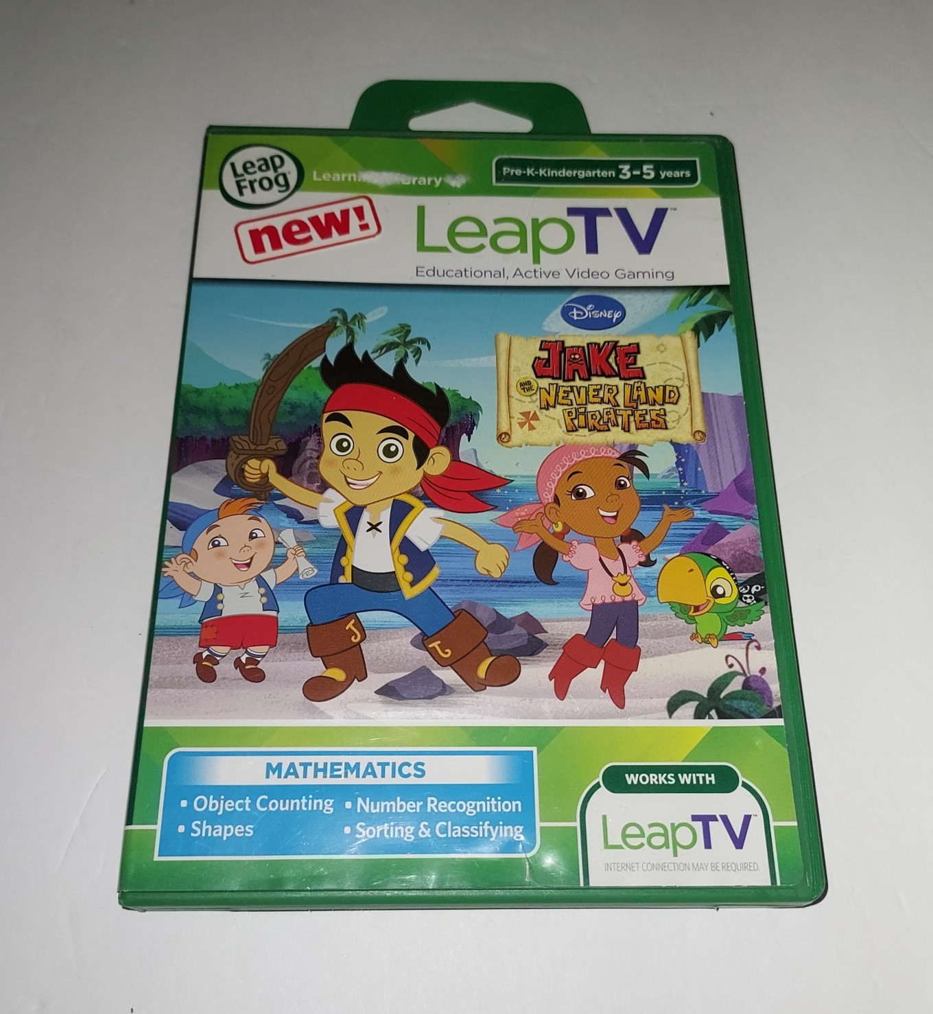 LeapFrog Leap TV Jake and the Never Land Pirates Education Math Video Game