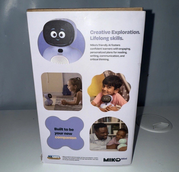 NEW SEALED Miko Mini AI Adaptive Learning Robot Kids purple Disney Open
