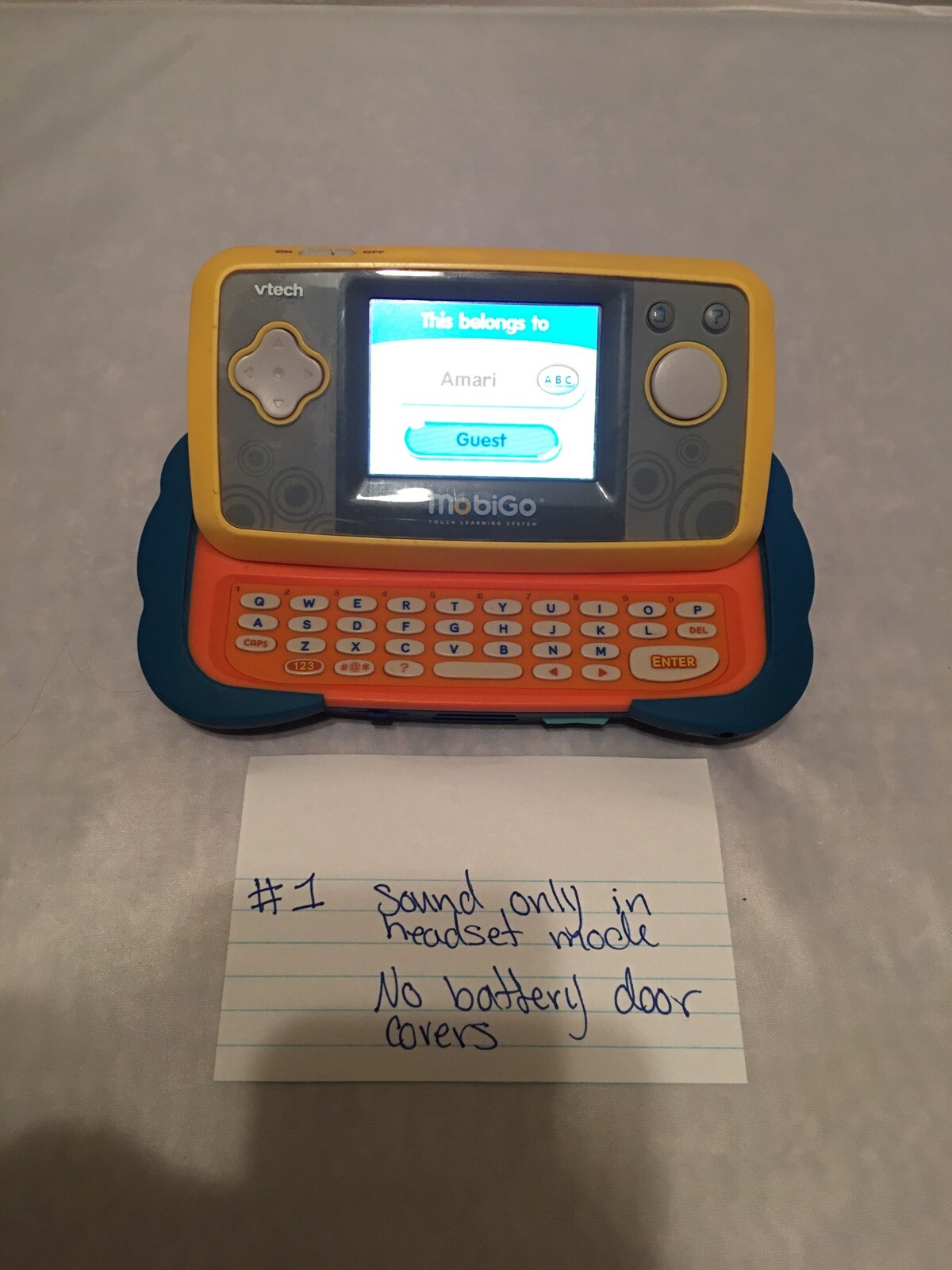 VTech MobiGo Touch Learning System Youth Educational #1 READ important