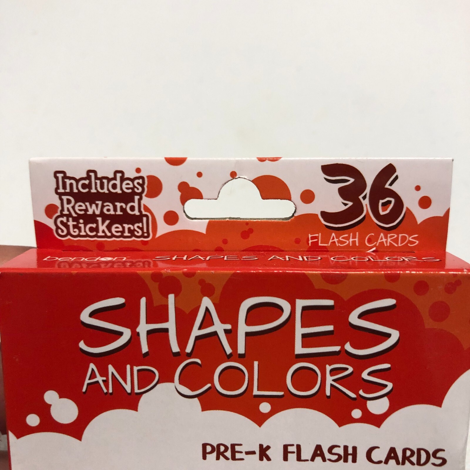 Bendon Shapes And Colors Pre-K Flash Cards set of 36 New Includes Reward Sticker