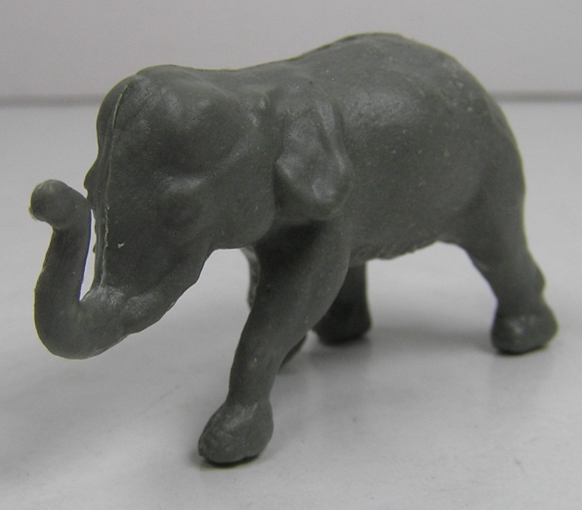Unbranded Gray Elephant 2″ Long Plastic Animal Toy Figure China