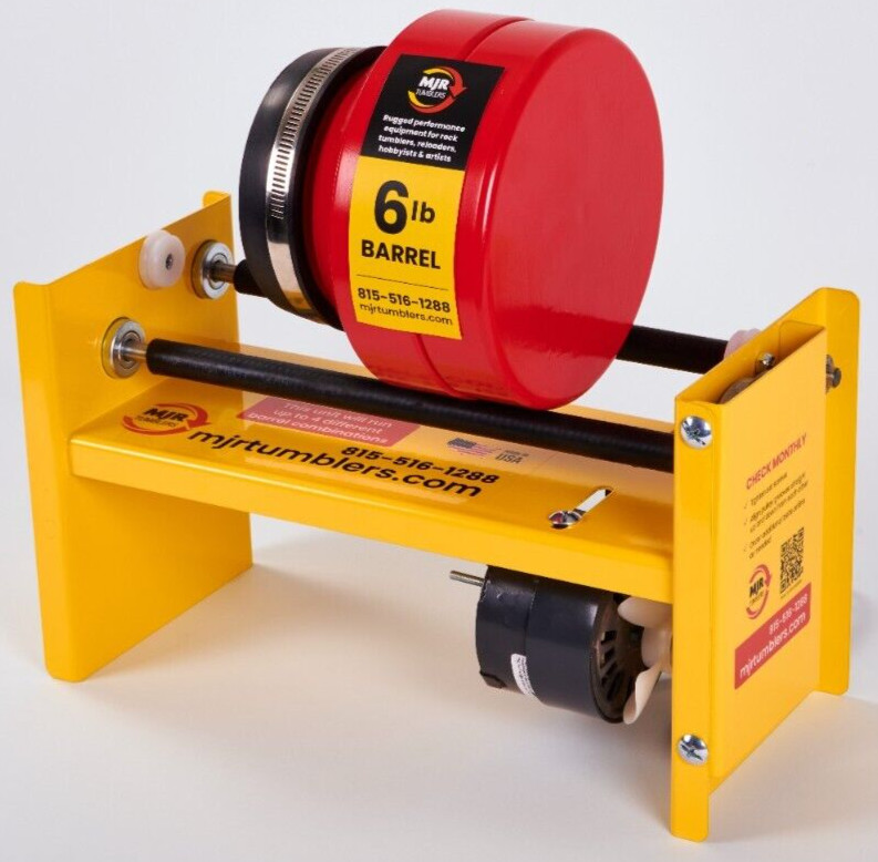 6 lb Rotary Rock Tumbler, MJR TUMBLERS AWARDED BEST HIGH END TUMBLER 2019, USA