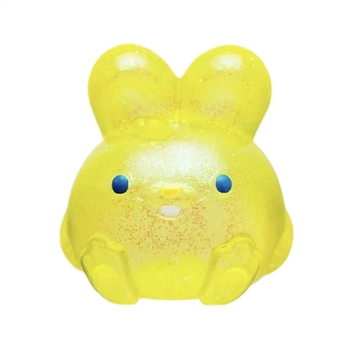 NeeDoh JellyHops Yellow Glitter Bunny Squish N Sniff Scented Squish Easter Bunny