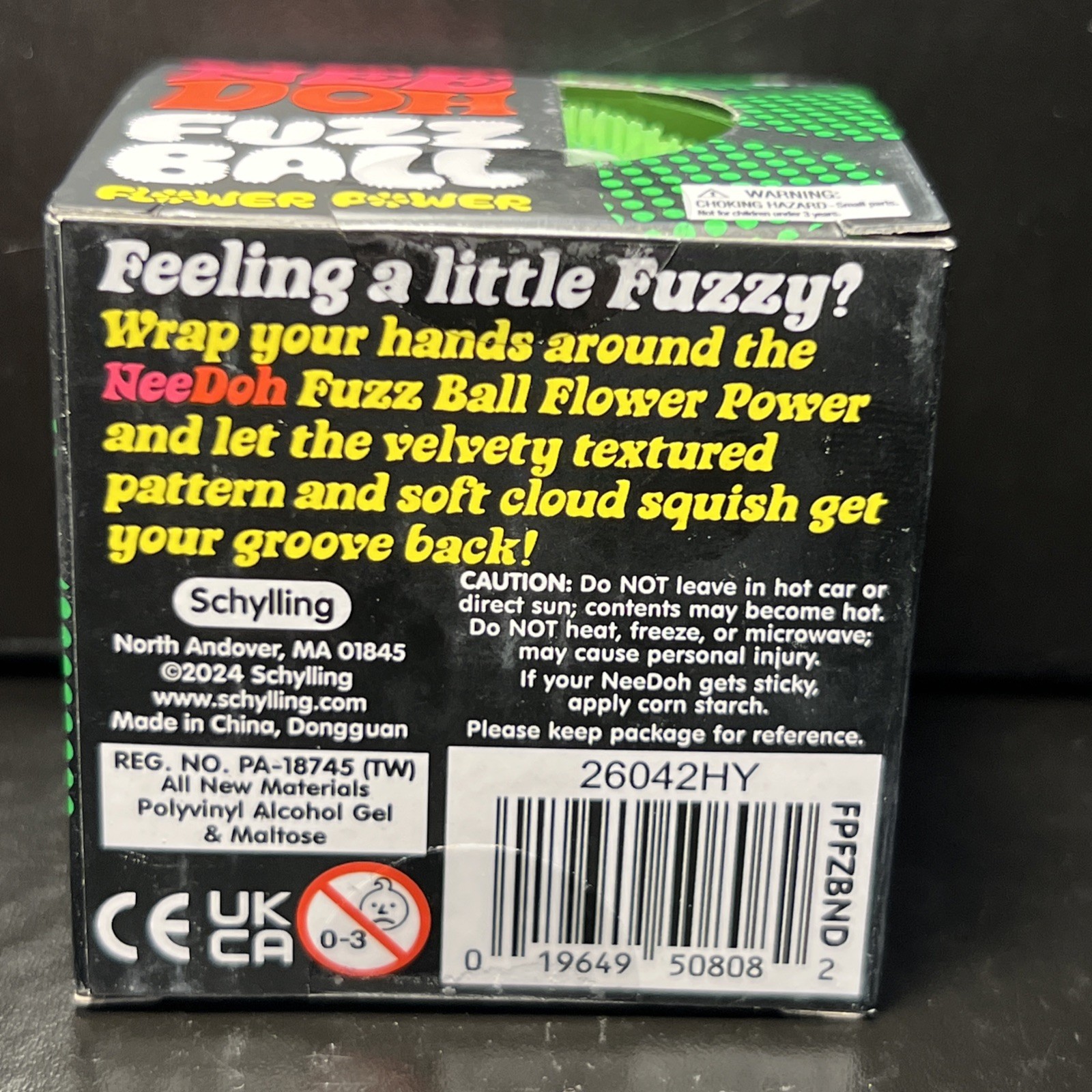 NeeDoh Fuzz Ball The Velvet Squeeze Flower Power Green TikTok VIRAL