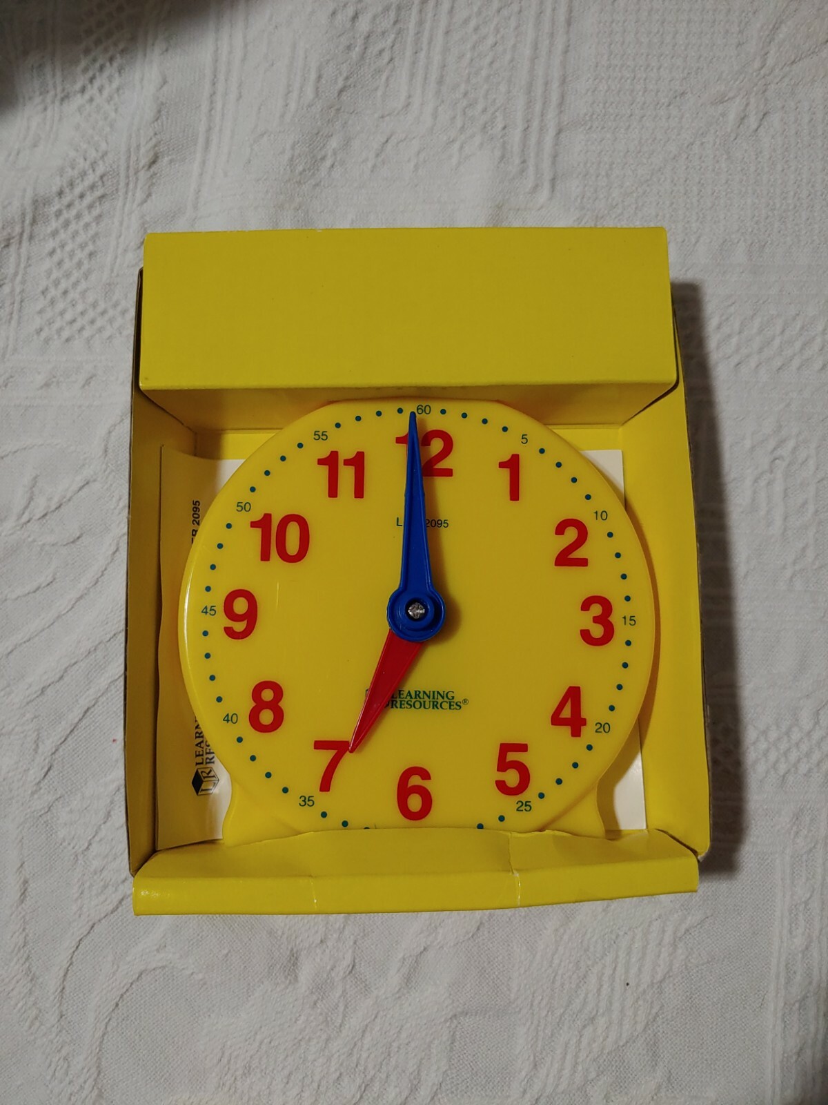 Big Time Learning Clock Learning Resources With Box 5.5″ LER 2095