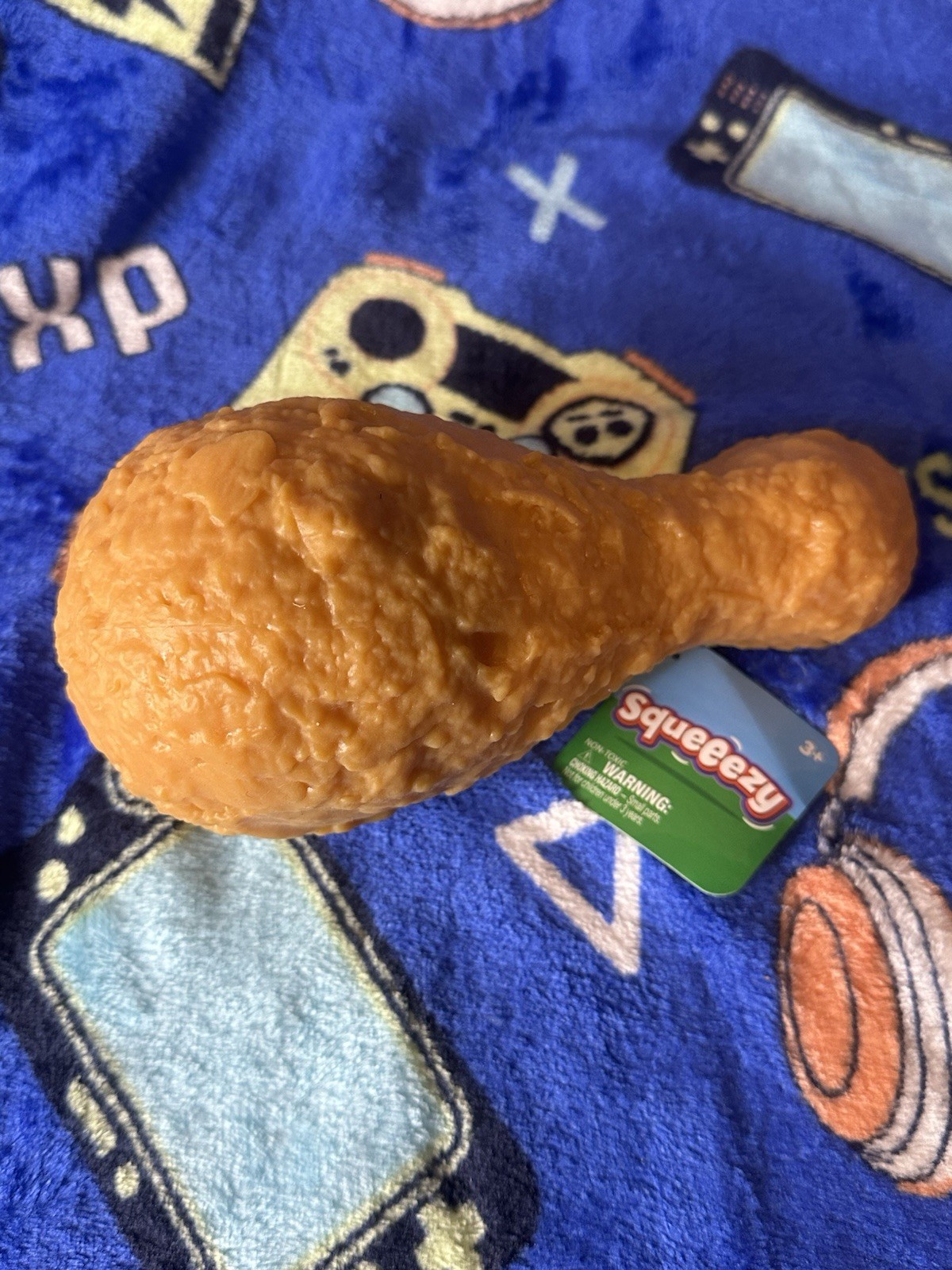 LOT OF 2 Squishy Squeeezy Carrot & Fried Chicken Leg Sunny Days Brand New Viral