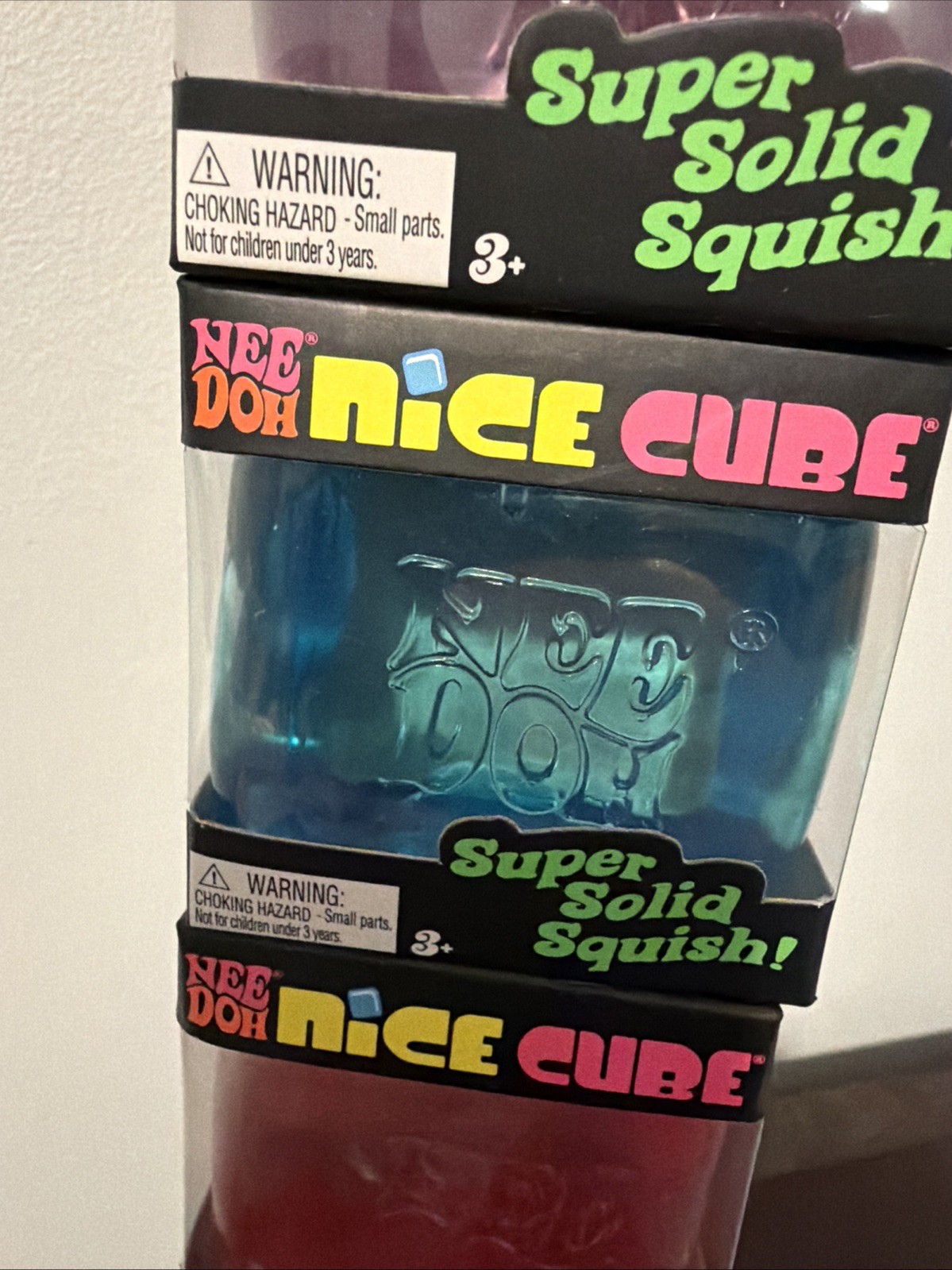 3 PACK AUTHENTIC- Nee Doh Nice Cube – Blue Purple Pink – Brand New