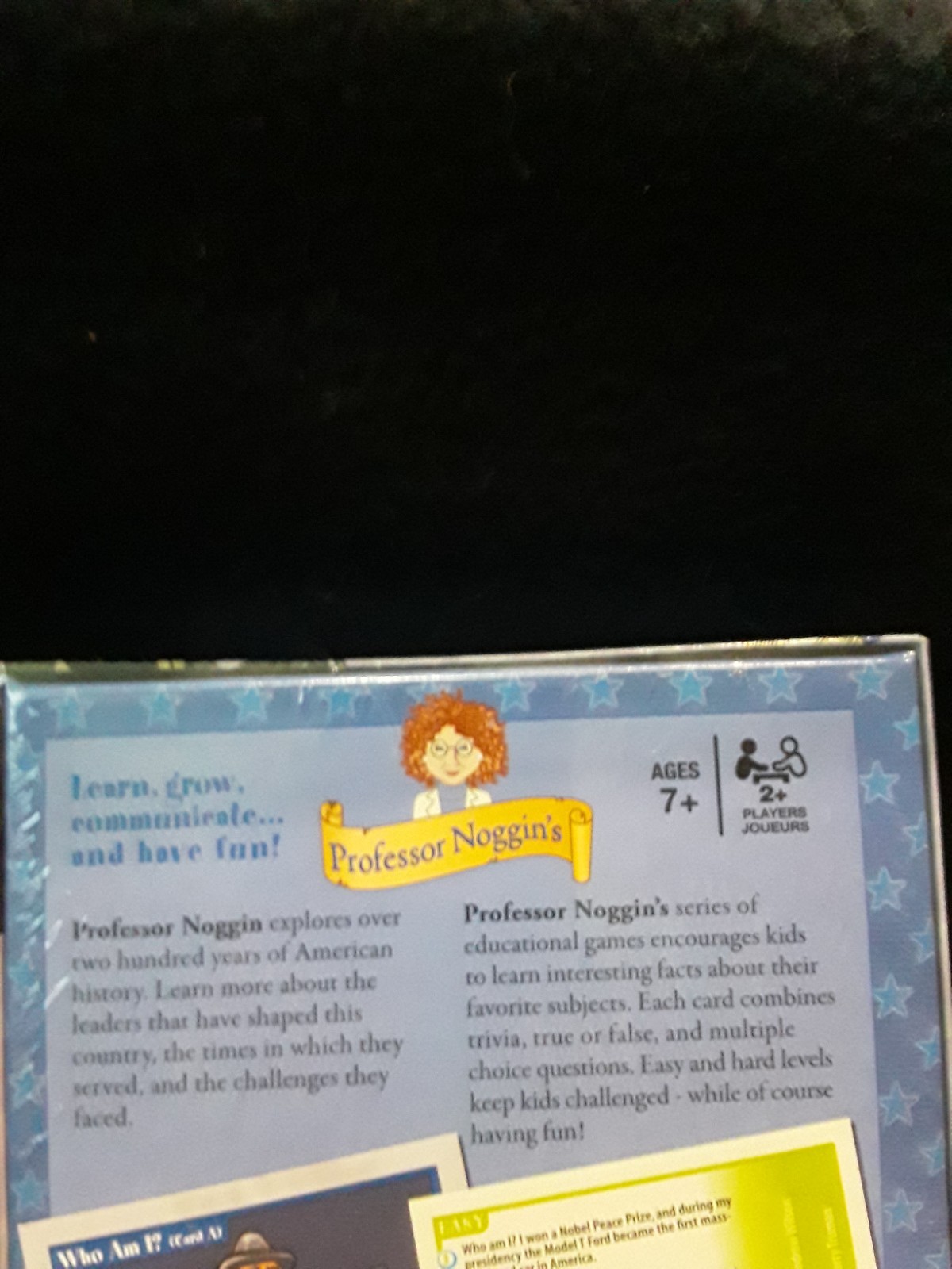 Professor Noggin’s Presidents of the United States Card Game